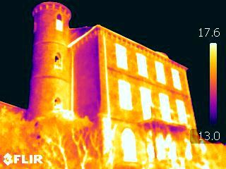 Indagine termografica edificio residenziale ad Arma di Taggia - dispersioni termiche e ponti termici con FLIR E40bx