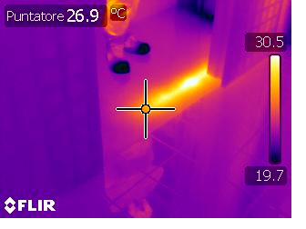 Termografia ricerca e mappatura tubazioni impianto riscaldamento a pavimento